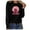 Black, variant on IROINNID Reduced Breast Cancer Pullover for Women Breast Cancer Awareness Loose Top Long Sleeve Sweatshirt Pullover Blouse,Red