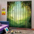thumbnail image 4 of Cortina de ducha Lavable Paisaje natural Planta Planta Sala de estar Cortinas de bañera con gancho para decoración S Tipo 1 2 piezas Inevent HA010903-01, 4 of 7