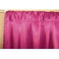 thumbnail image 2 of Shiny Satin Solid Single Curtain Panel Drapery 58 Inch Wide Hot Pink, 2 of 2