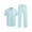 Sky Blue, variant on COOFANDY Men's 2 Piece Casual Linen Outfit - Beach Button Down Shirt & Loose Pant Sets