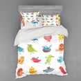 thumbnail image 2 of Ambesonne Animal Bedding Set 3 Pcs, Colorful Humor Bird, Twin, Multicolor, 2 of 3