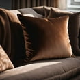 thumbnail image 4 of Plutus Chestnut Royale Velvet Luxury Throw Pillow, 4 of 6