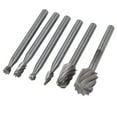 thumbnail image 1 of 6 Pcs Outil Rotatif HSS Multi Broyeur Routeur Bit HSS Routeur; Accessoire de Coupe de Moulin Compatible pour Dremel, 1 of 6