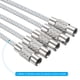 thumbnail image 4 of Uxcell 6" Cable de llavero de alambre 5 paquetes anillo de llave de acero inoxidable plata, 4 of 6
