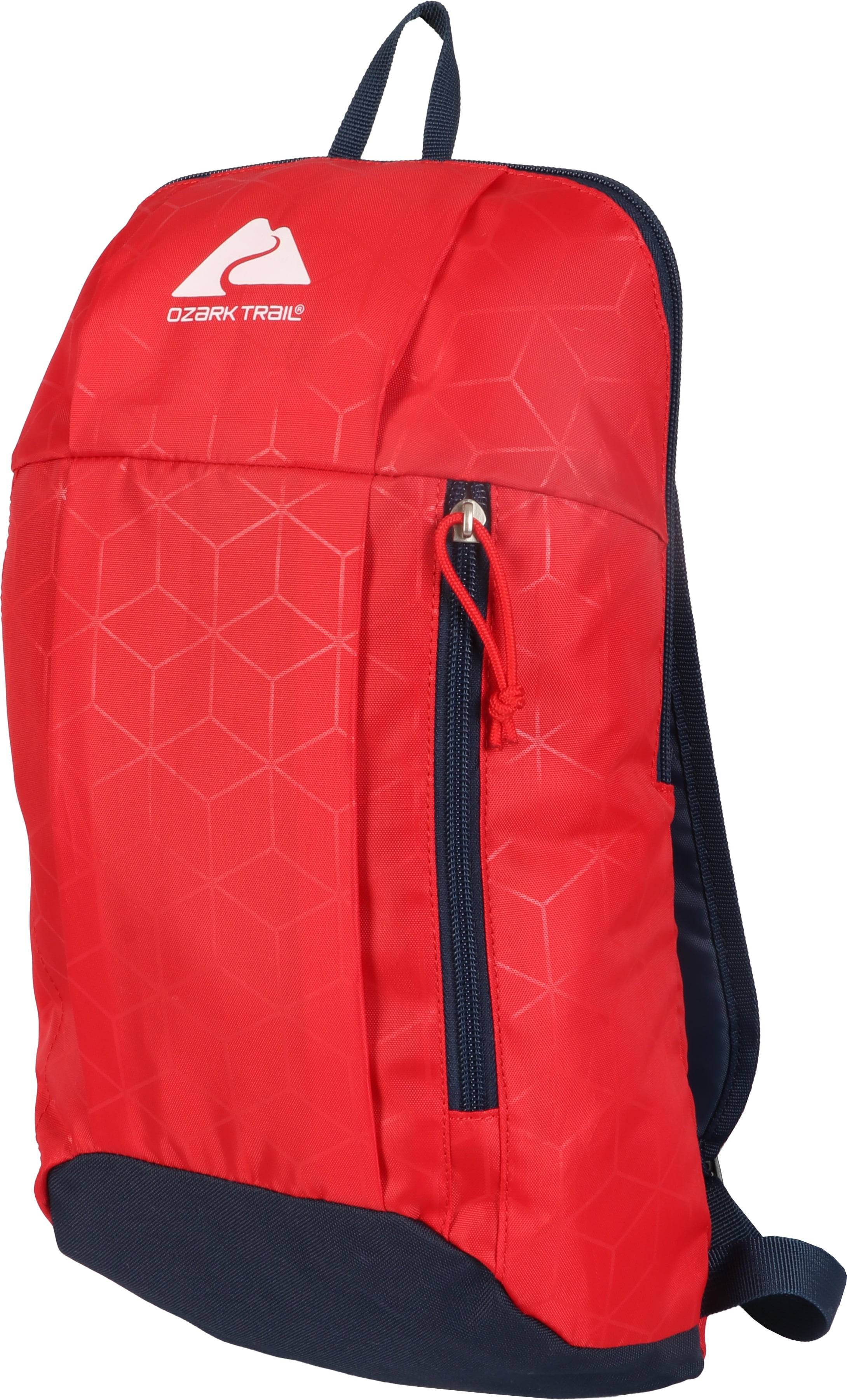 Ozark Trail Adult 10 Liter Backpacking Daypack, Unisex, Blue and Red