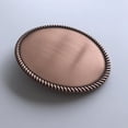 thumbnail image 5 of Antique Red Copper Western Rope Oval Custom Blank Belt Buckle, 5 of 6