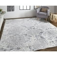 thumbnail image 5 of HomeRoots 4' X 6' Silver Gray And Blue Animal Print Power Loom Distressed Area Rug, 5 of 10