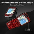 thumbnail image 4 of Case Compatible with Samsung Galaxy Z Flip 5, Luxury Leopard Design Non-Slip + Shockproof Rugged PC Frame Drop Protective Ultra Slim Phone Case Cover for Samsung Galaxy Z Flip 5, Red, 4 of 6