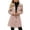 Beige 5, variant on YOTAMI Mid-Length Warm Wool Blend Coat for Women Plaid Print Fall Peacoat for Casual Lapel Single Breasted Coat