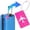 Hot Pink, variant on tzyudk Aluminium Alloy Luggage Tag For Suitcase Bag Tags For Baggage Handbag School Instrument Tag Label Travel Affordable Useful Red Metal