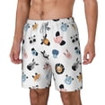 thumbnail image 2 of Balery Cartoon Animals Mens Swim Trunks Swim Shorts for Men Quick Dry Inseam Beach Shorts with Compression Liner Pocket-XX-Large, 2 of 9