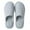 Blue, variant on Aueoeo House Slippers for Women Linen Round Toe Stripe Comfy Soft Warm Slip On House Slippers Cute Slippers