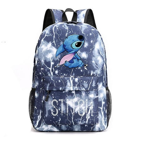 Stitch Backpack Black Starry Sky Large Capacity Student Schoolbag Tide ...
