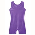 thumbnail image 3 of WAYUTE Girls Romper Crewneck Sleeveless Solid Color Stretchy Seamless Gymnastics Dance Outfits Leotard for Toddler Kids Casual Summer, 3 of 4