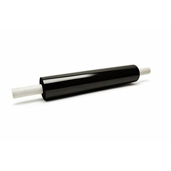 Pallet Wrap Stretch Film, Extended Core Handle, Black, 20 Inch x 1000 Feet, 80 Gauge, 4 Pack