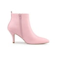 thumbnail image 3 of BLISSFUL STEP Women's Side Zip Pointy Toe Stiletto Heel Ankle Boots, 3 of 6