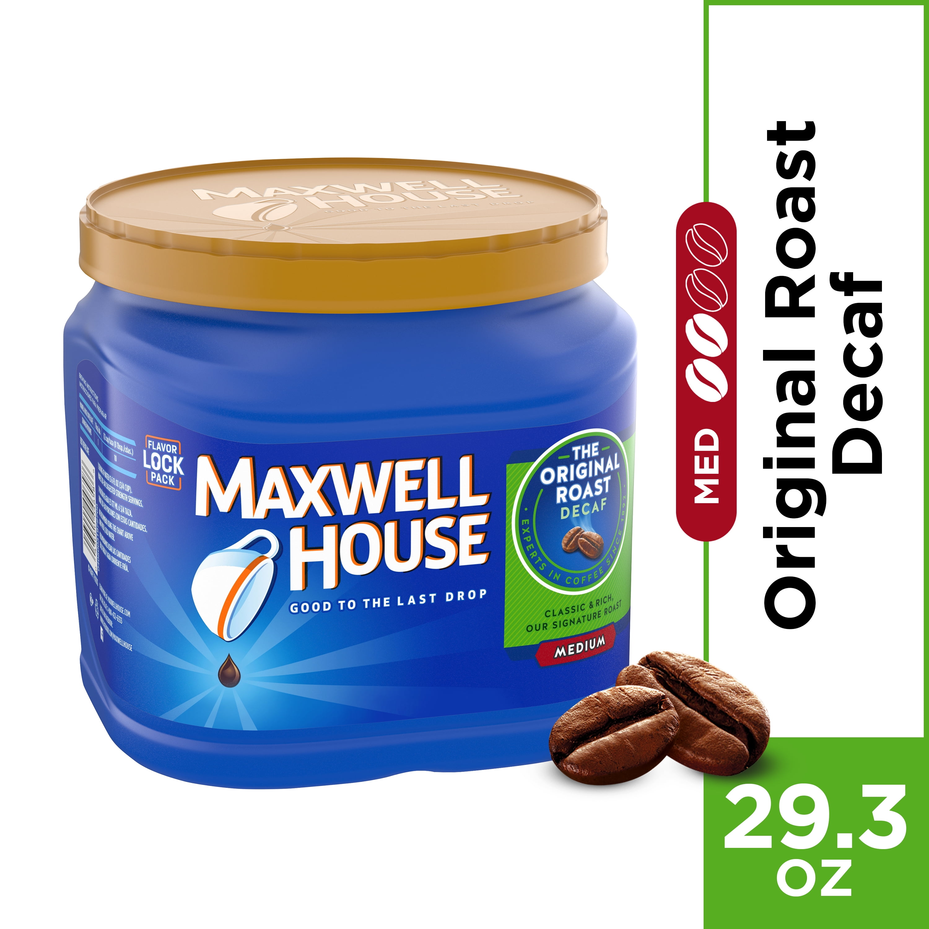 Maxwell House Original Medium Roast Decaf Ground Coffee, Decaffeinated
