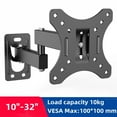 thumbnail image 2 of Adjustable TV Mounts Wall Mount Bracket Supports 10"-32" LED/LCD TVS,Holds Up to 10kg, VESA 100*100, Home Office Use TV Stand, 2 of 7