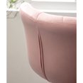 thumbnail image 5 of Roundhill Furniture Ellston Upholstered Adjustable Swivel Barstools in Pink, Set of 2, 5 of 17