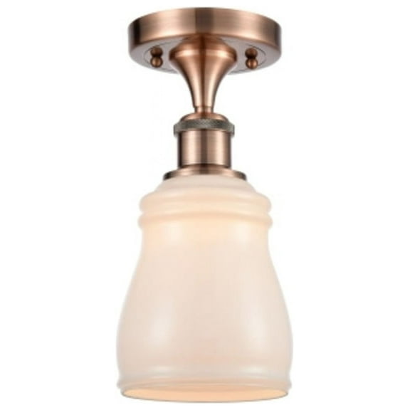 Innovations Lighting 516 Ellery Ellery 5" Wide Semi-Flush Ceiling Fixture - Copper