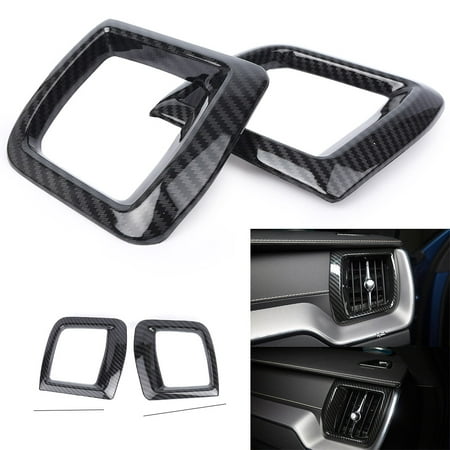 

GZYF ABS Plastic+Carbon Fiber Air Outlet Vent Covers For Volvo XC60 2018