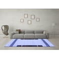 thumbnail image 3 of Ahgly Company Machine Washable Indoor Rectangle Abstract Blue Contemporary Area Rugs, 7' x 10', 3 of 4