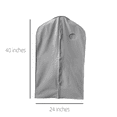 thumbnail image 3 of 40'' Waterproof Silver Vinyl Garment Bag - 1 Count  - Basic LTD, 3 of 3