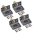 thumbnail image 1 of Unique Bargains Verrou à Bille Réglable pour Porte de Placard, Noir 4 Pack, 1 of 5