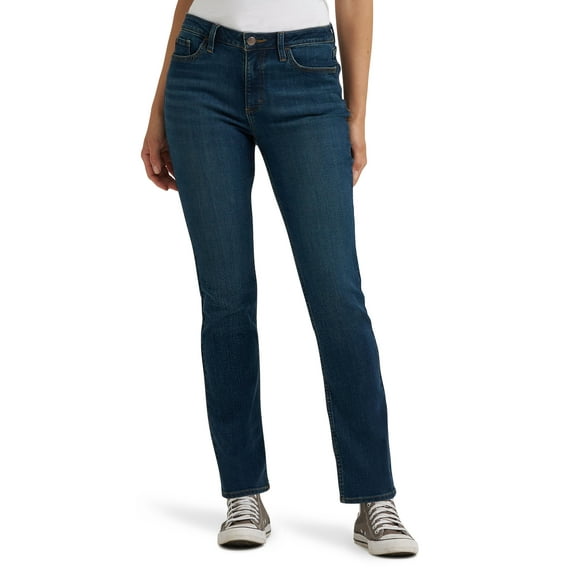 Lee Women's Midrise Straight Jean, Available in 28", 30", 32" Inseams, Sizes 2-22