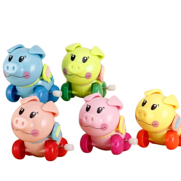 MasteelfCA Adorable Cartoon Wind-up Pig Shaped Toys Funny Plastic