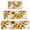 Leaf Newspaper Text, variant on White Small Sunflower Pattern Kitchen Rugs Sets Of 3,Kitchen Runner Rugs Non Skid Washable,Decorative Kitchen Floor Mats for Kitchen,Sink,Laundry,17"x30" 17"x47" 17"x59"
