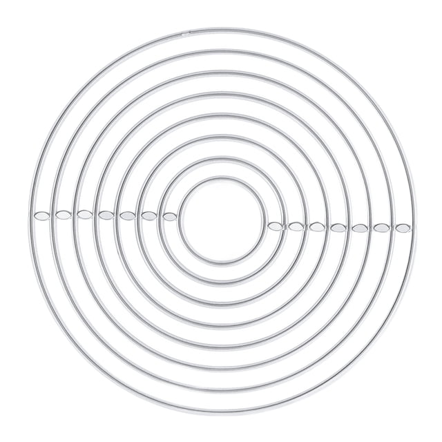 Troqueles de metal DIY Interesante forma redonda Atractivo Decorativo Ligero Durable Accesorios de artesanía