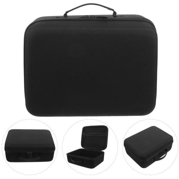 TABLZONE Protective Hair Styler Bag, Rectangular Black Oxford Cloth with EVA Padding, Travel Storage Case, 1 Set