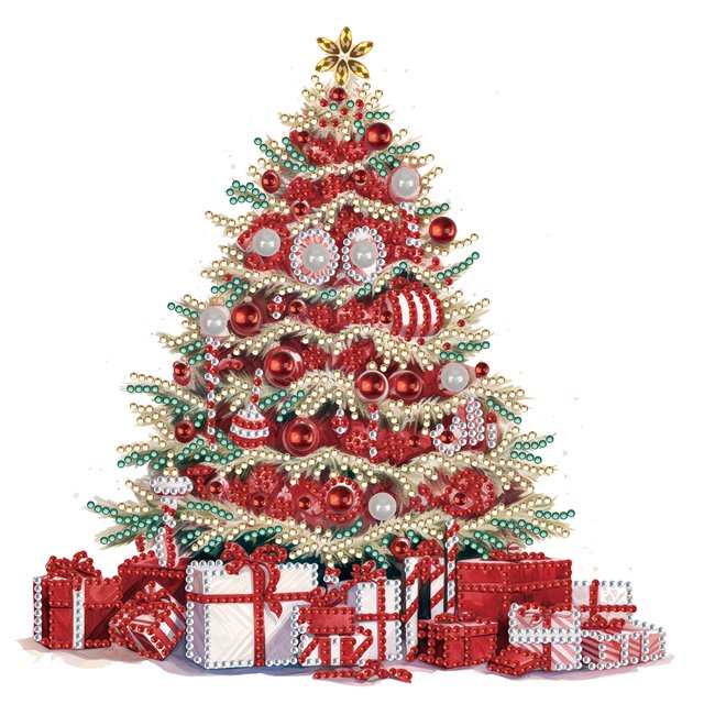 5D DIY Con Forma Especial Parcial Navidad Colorido 30x30cm