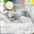 thumbnail image 2 of Abstract Watercolor Bedding Duvet Cover Set King Size 4 Pieces Gradient Sky Blue Clouds Bedding Set with Zipper Closure, 1 Comforter Cover 92x106 Inches 1 Flat Sheet & 2 Pillow Cases, 2 of 7
