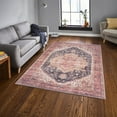 thumbnail image 4 of GLN Rugs Mylasa - Indoor, Machine Washable Area Rug 3'x5' Black/Terra Home Carpet, 4 of 7