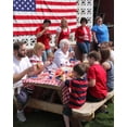 thumbnail image 3 of Tupukom 4th of July Decor Independence Day Disposable Tableware Sets 24PCS Disposable Red White and Blue Party Paper Plates Patriotic Party Supplies,Serve 24, 3 of 9