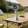 thumbnail image 6 of Portable Bladeless Handheld Fan, Rechargeable 2000mAh Battery Operated Fan with 3 Speed Settings, Personal Mini Desk Fan with Base for Home Office Travel, USB Charging Small Cooling Fan, 6 of 7