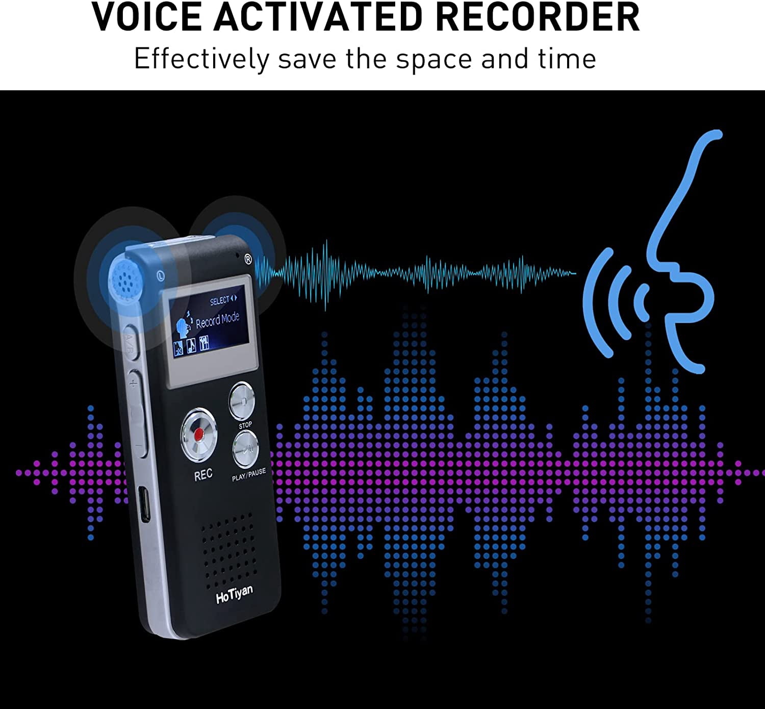 32 Voice Recorder, Diital Audio Recorder with 750 Hours Recordin Capacity Noe Reduction USB Recordin Device Rechareable Voice Recorder for Lecture,Interview,Meetin Class