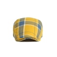 thumbnail image 2 of WITHMOONS Adjustable Colorful Plaid Flat Cap Newsboy Cabbie Gatsby Golf Beret Hat YZ30109 (Yellow), 2 of 7