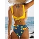 thumbnail image 2 of Mujer Bikini Fronc Et Torsad Ensemble Bikini Laage Imprim Floral Maillots De Bain 2 Pices, 2 of 5