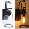 thumbnail image 6 of Industrial Rustic Lantern Glass Wall Light Fixture Loft Outdoor Wall Sconce Lamp for Living Room, Bathroom, 6 of 21