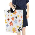 thumbnail image 4 of Yayeee Freestanding Laundry Hamper with Handle Collapsible Large Storage Basket for Clothes, Colorful Retro Floral, 4 of 7