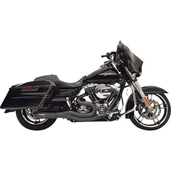 Bassani Road Rage II 4" Black 2-into-1 Exhaust System (1F61B)