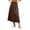 Coffee, variant on Bxsruta Womens Midi Skirt Pleated Long Skirts Casual Workwear Daily Outfits