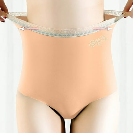 

XIAOFFENN Underwear Women Bulk Underwear For Women Women s Underwear Panties Seamless Flower Print High-Waist Lace Intimates Clearance