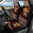 thumbnail image 2 of Renewold American Tribal Highland Cow Sunflower Red Car Seat Covers Full Set, Front & Back Car Seat Cover Set Auto Interior Accessories Decor Universal Fit for Cars Trucks SUV Van, 2 of 7