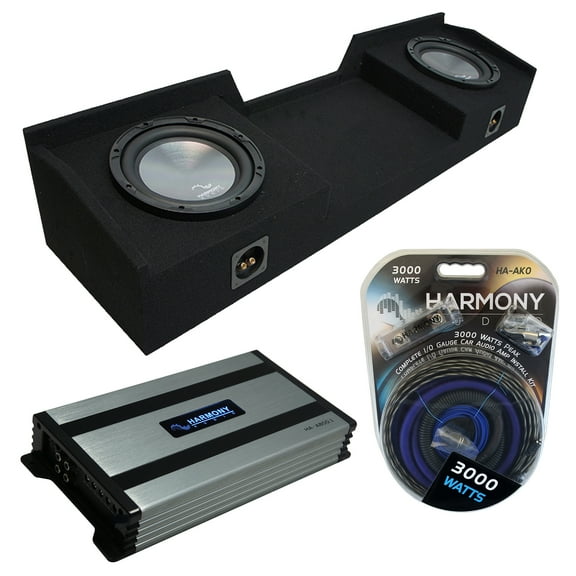 96-06 Chevy Silverado Ext Cab Truck Harmony A122 Dual 12" Sub Box & HA-A800.1