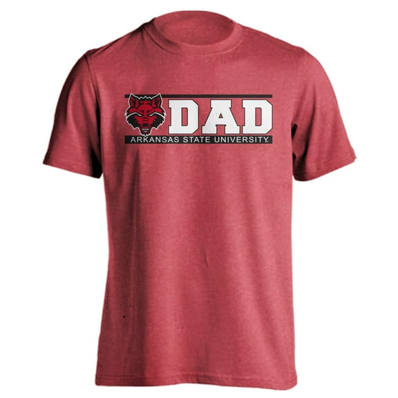 Arkansas State Red Wolves Dad Proud Parent Short Sleeve T-Shirt