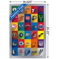 thumbnail image 3 of NBA League - Logos 24 Wall Poster, 14.725" x 22.375" Framed, 3 of 5